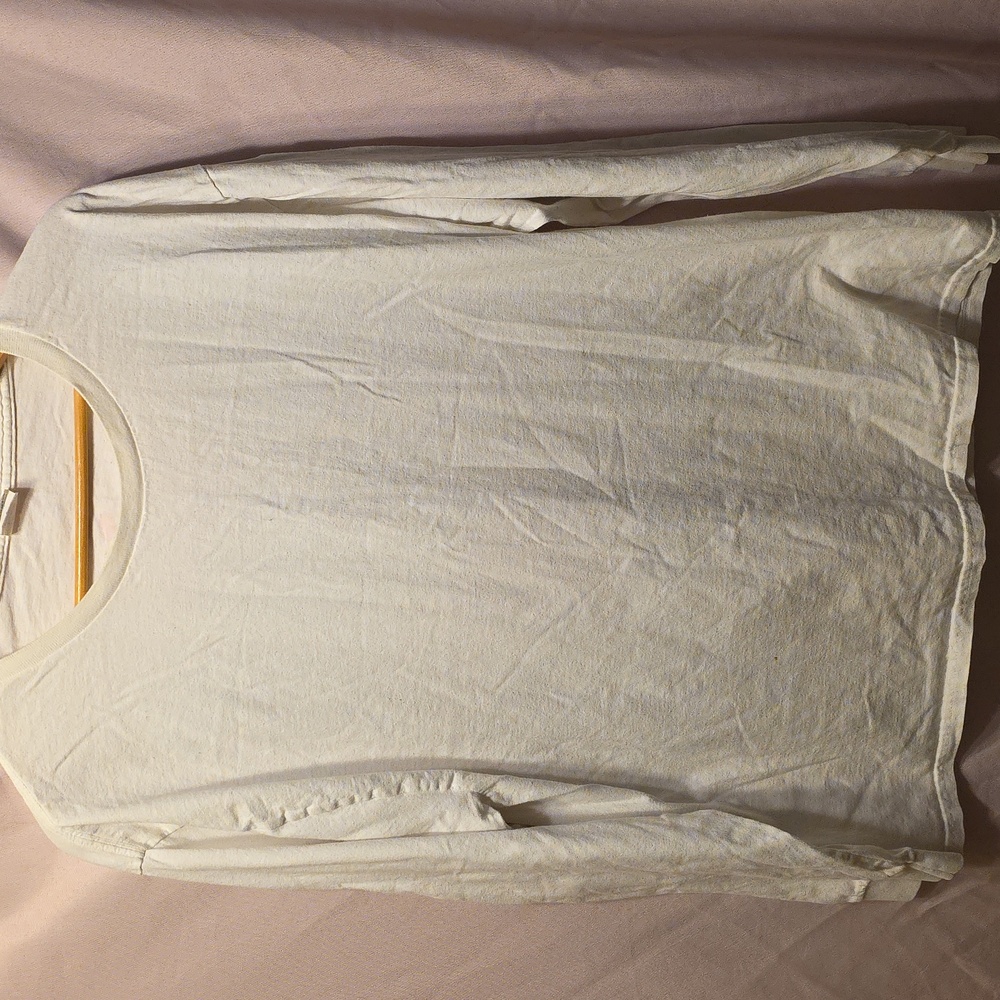 Hanes White T-Shirt Long Sleeve XL (Pat #8)